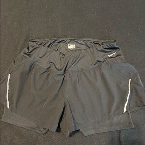 Hind Black Athletic Shorts Lightweight Performance